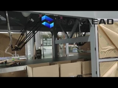 स्वचालित रोटी पैकिंग लाइन पीएलसी नियंत्रण 35-150 बैग/मिन क्षमता