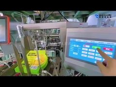 स्नैक्स अखरोट एकल पीई पीई मिश्रित फिल्म कागज फिल्म के लिए Doypack पैकेजिंग मशीन