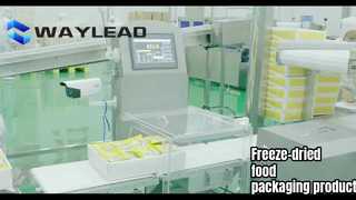 स्वचालित प्लेट प्लेसिंग रोबोट फ़्रीज़ ड्रायर फ़्रीज़-सूखे खाद्य पैकेजिंग उत्पादन लाइन